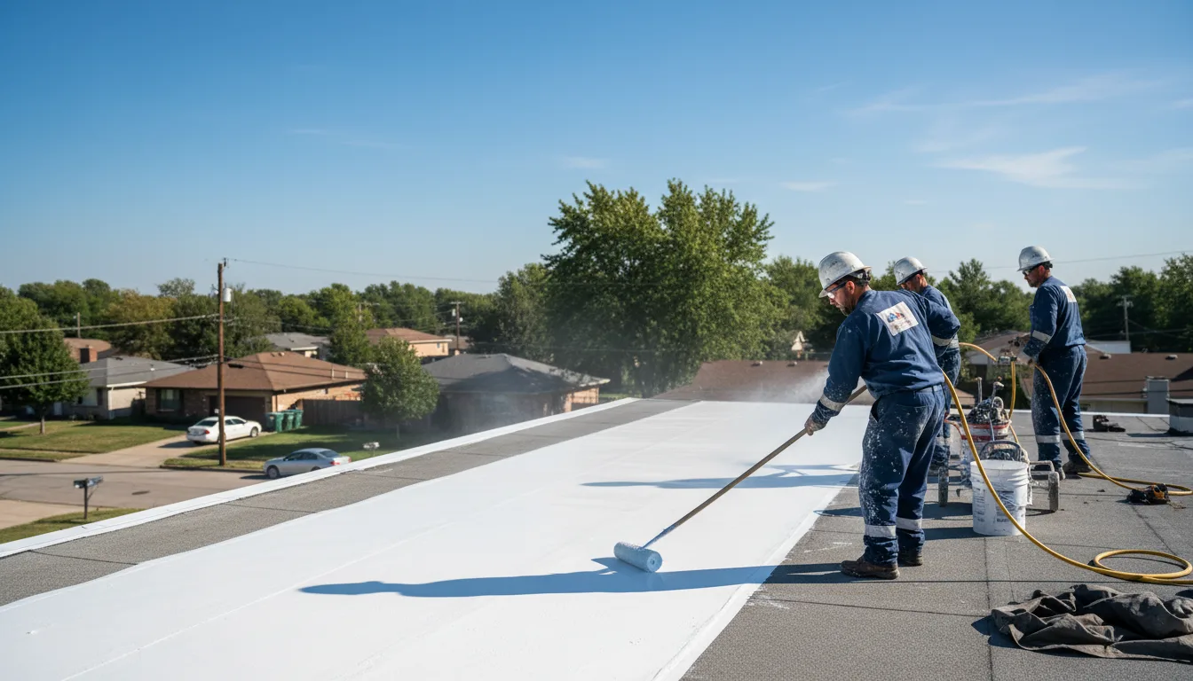 Commercial roof coating in Romney, IN near me